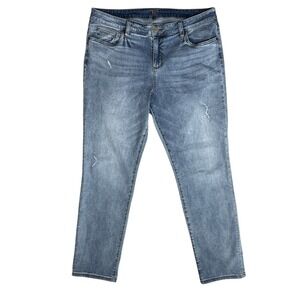 KUT FROM THE KLOTH Women's 16 Boyfriend Jeans Distressed High Rise SP094MG9